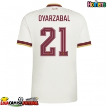 Camisa de Futebol Espanha Mikel Oyarzabal #21 Equipamento Secundário Mundo 2026 Manga Curta